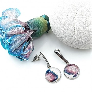 Oorbellen met Dianthus