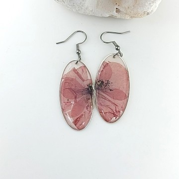 Ovale epoxy oorbellen