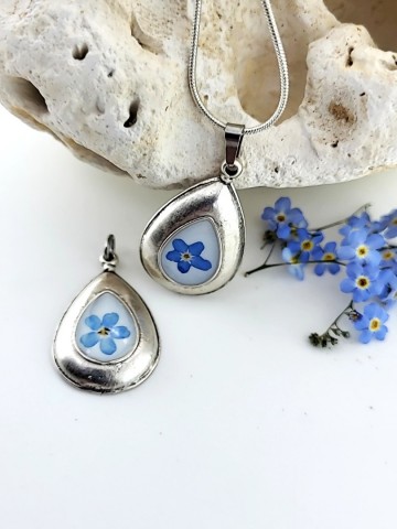 Vergeet mij nietjes hanger