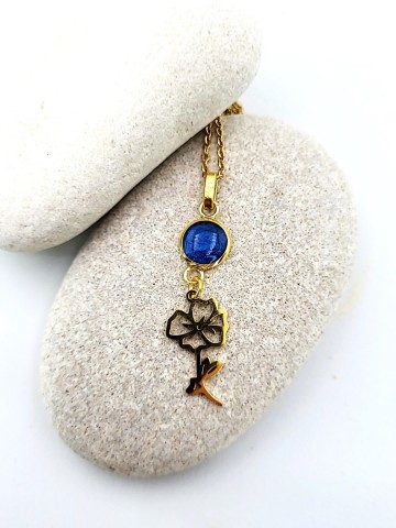 Geboorte bloem hanger goud Cosmea