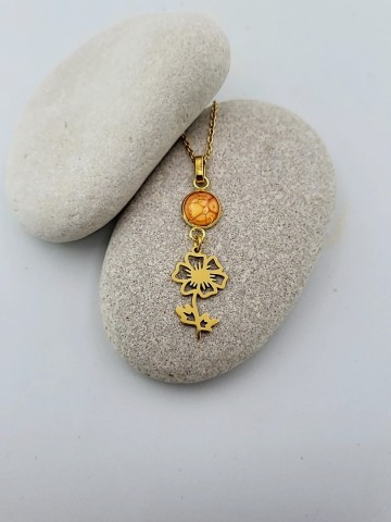 Geboorte hanger Augustus goud