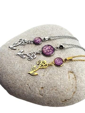 Geboorte kleur hanger Lila