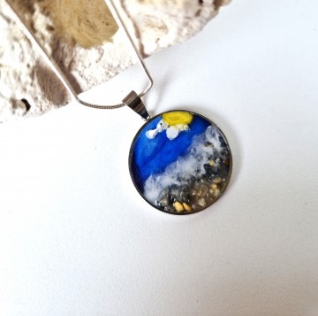 Hanger met zand en zee