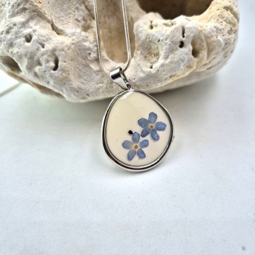 Memory hanger met vergeet mij nietje