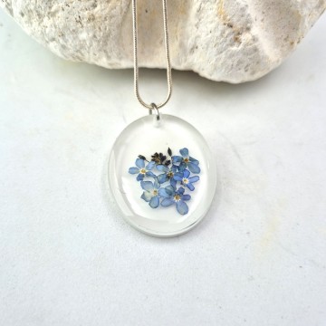 Vergeet mij nietje hanger