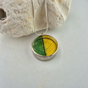 Groen gele blad skelet hanger