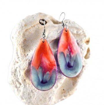 Alcohol inkt oorbellen