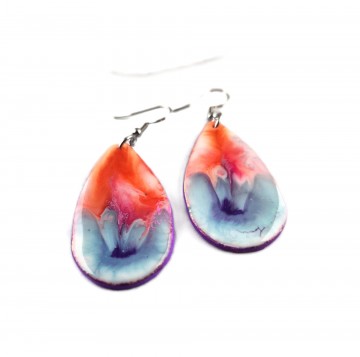 Petri resin oorbellen