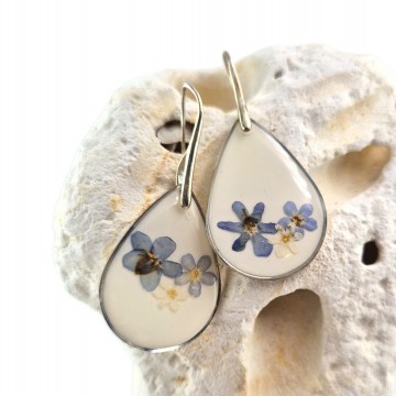 Oorbellen met vergeet mij nietjes