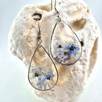 Transparante oorbellen