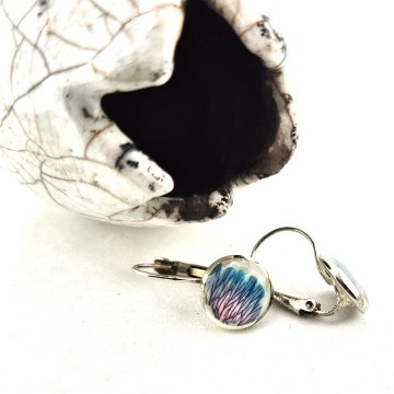 oorbellen met bloemen