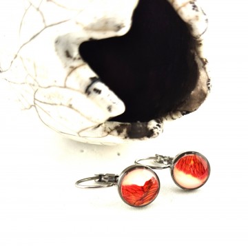 Gedroogde bloemen oorbellen