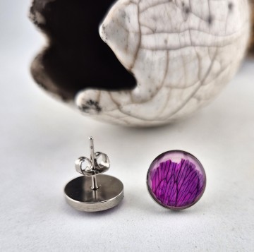 RVS oorbellen met pin