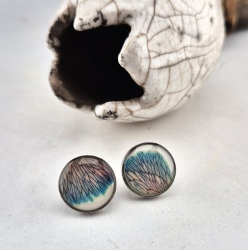 RVS oorbellen met bloemen