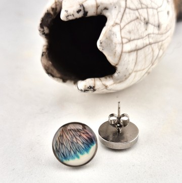 RVS oorbellen met steker en stopper