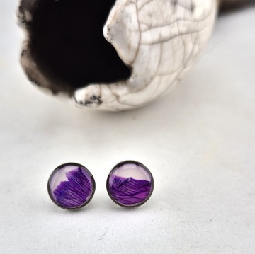 RVS oorbellen met pin