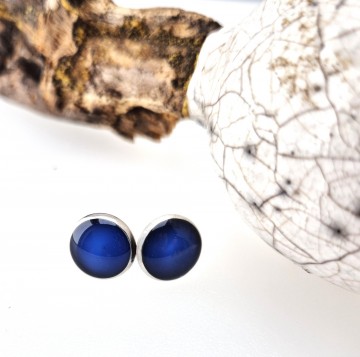 Cabochon oorbellen met pin