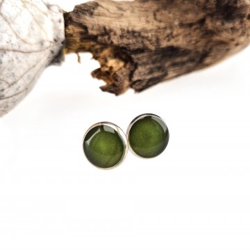 Oorbellen met epoxy hars