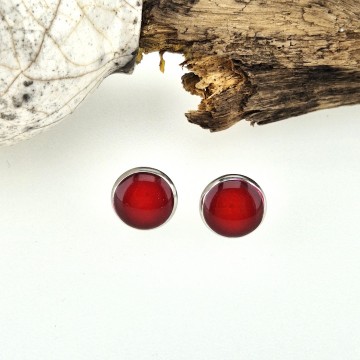 Ronde 10 mm oorbellen met pin