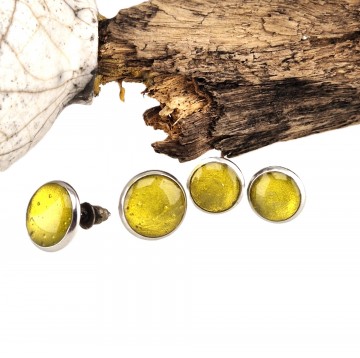 Appel gele oorknopjes