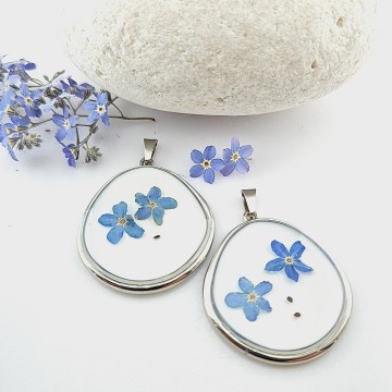 Druppel hanger met vergeetmijnietjes