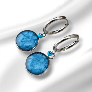 RVS stailles steel oorbellen met oorring