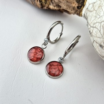 Geboorte kleur oorbellen November Bordeaux