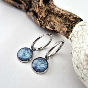 Geboorte kleur oorbellen Oktober hemelsblauw