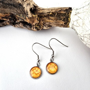 Zonnestraal gele oorbellen