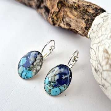 Oorbellen met Lapis lazuli
