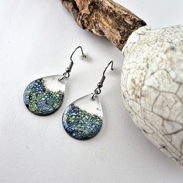 Transparante druppel oorbellen