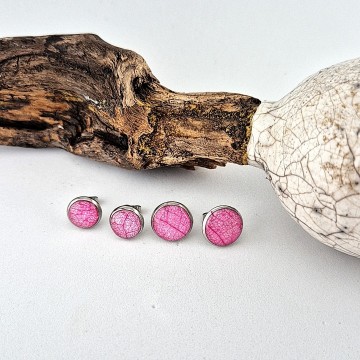 Cabochon oorbellen met stud