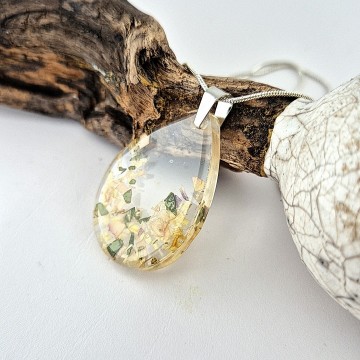 Gedroogde bloemen epoxy hangers