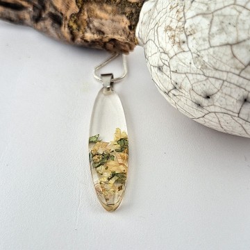 bloemen hars ketting