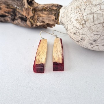 Licht gewicht houten oorbellen