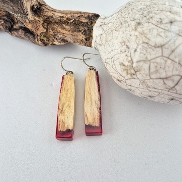 Hangende oorbellen met rvs haak